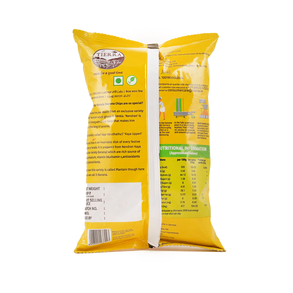 Tierra Kerala Banana Chips 100g